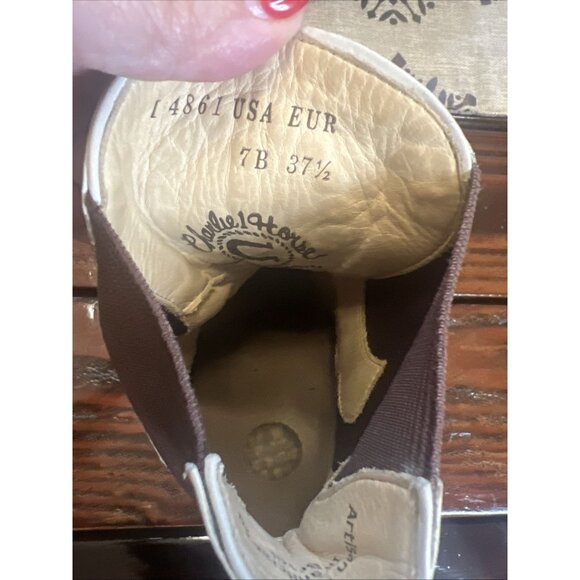 Charlie 1 Horse Heavy Stitched Leather Studded Cowboy Boots, Size 7B - Picture 9 of 13